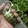 Ensemble de tigre à quatre doigts en forme de grenade au melon, poing de styliste, équipé d'un outil de défense en anneau P1IK