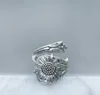 Bohemia Silver Color Spoon Daisy Rings for Women Female Wild Flower Ring Boho Jewelry Accessories8073785