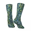 Calcetines de hombre Vintage Paisley verde bosque compresión loca estilo Unisex patrón Harajuku impreso divertido calcetín de tripulación niños