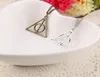 50st Book The Deathly Hallows Halsband Antik Silver Bronze Gold Deathly Hallows hängsmycken Fashion Jewelry Selling1787566