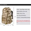 50L Militär taktisk ryggsäck 3 -dagars attack Pack Camping Vandring Daypack Army Molle Rucksack Outdoor Sport Hunting Climbing Bag 240202