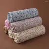 Couvertures Couverture de bébé en coton 120 120 cm Soft Born Swaddle Wrap Infant Sleeping Quilt Couverture de lit Sleepsack Poussette Drop