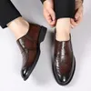 Golden Sapling Zapatos de negocios para hombres Mocasines formales Vestido Oxfords Zapato de boda para hombre Calzado de cuero de moda Elegante plano masculino 240202