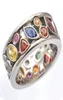 Marka Kadın Band parmak yüzüğü mücevher roundovaltrianglemarquise taşlar yıldönümü doğum günü hediye moda günlük giyilebilir halka 3725420