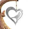 Party Decoration Valentine's Day Hanging Ornaments 2D Metal Pendant Heart Shape Favors Indoor Home