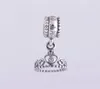 Pendentif à breloques diadème de princesse en argent sterling 925 authentique, 5 pièces, convient pour bracelet de style bricolage 791117CZ H92323349