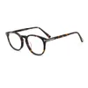 Temford TF5401 Mens and Womens Fashion Plate Myopia Lens Frame Business Personalized Casual Round Frame