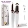 Twohead Electric Shaver for Women Eyebrow Trimmer USB Laddning Eyebrow Trimmer Portable Lip Hair Remover 240124