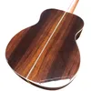 Chitarra acustica in legno massello con profilo in legno massello da 40 pollici della serie om