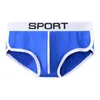 Underpants Men Cotton Skin-friendly Sport Fitness Panties Bulge Pouch Sexy Briefs Trunks Breathable Sweat Underwear Lingerie