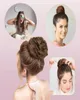 Lans Dağınık Saç Çörek Uzantıları 3pcs Lot Kıvırcık Dalgalı Sentetik Chignon Saç parçası Scrunchies Scrunchy Updo Saç parçası Kadınlar için LS143859116