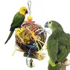 Altre forniture per uccelli Giocattoli colorati triturazione foraggiamento gabbia sospesa giocattolo per Conure Cockatiel Budgies Lovebird Parrotlet