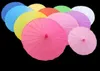 Chinese Colored Umbrella White Pink Parasols China Traditional Dance Color Parasol Japanese Silk Wedding Props1042306