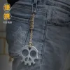 Ganzstahl verdickter Finger Tigerschädel Outdoor Survival Mini Selbstdesigner Verteidigungsausrüstung Fensterbrecher RYX9