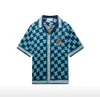 Casablanca 23SS Travel City Palace-Car Designer Hawaiian Short Sleeve Shirt Button Up Casablanc Shirts