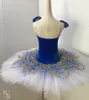 Stage Wear Royal Blue Leotard Ballet Tutu Saia Trajes Profissionais Para Meninas.TUTU-32