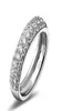 Högkvalitativ 925 Silver Wedding Ring Party Rings with Cubic Zirconia Rings Passar Passar Women Rings2334453