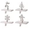 Hangers 1pc Stainless Steel Christmas Stocking Hook For Hanging Gifts Add Atmosphere Home Garden Decorations