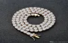 Men039s Iced Out 1 Row Tennis Chain 3mm 4mm 5mm Necklace Hip Hop Jewelry New 1010093