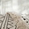 Tapis gland tapis fait à la main coton lin doux tapis salon chevet décoration nordique sol porte tapis LinenArea tapis