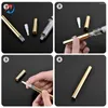 Lagringsflaskor 24 st 3 ml Black Twist Pens Nail Paint Polish Bottle tom Oil Pen Brush Cosmetic Lip Gloss Container Applicators