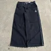 Y2K JNCO Jeans Streetwear Hommes Femmes Hip Hop Rétro Graphique Baggy Jeans Denim Pantalon Harajuku Gothique Taille Haute Pantalon Large 240122