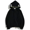 Designer mens shark zipped hoodies womens hooded hoodies size S/M/L/XL/XXL/3XL