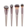 410Pcs Champagne Makeup Brushes Set For Cosmetic Foundation Powder Blush Eyeshadow Kabuki Blending Make Up Brush Beauty Tool 240127