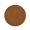 Table Mats Mat Cork Coasters Anti-slip Surface Heat Insulation 60Pcs For Wood Color 10cm Backing DIY Practical