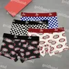 Cuecas masculinas de luxo cuecas boxers designer carta impressa cuecas de alta qualidade