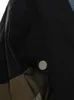 イームルーズフィットブルーデニムカラーブロックビッグサイズジャケットラペル長袖女性コートファッション2024年春春1DF1519 240124