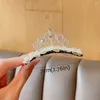 Accessori per capelli Stella Corona Pettine Gioielli principessa Coreano Artefatto rotto lucido Fascia per capelli Accessorio per lo styling di perle Bambina