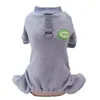 Vêtements pour chiens Combinaison pour animaux de compagnie Hiver Confortable Vêtements à quatre jambes avec anneau de traction Veste à capuche Costume Chihuahua