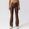 Damen-Sporthose mit hoher Taille, elastisch, weites Bein, Fiess-Tanzhose, atmungsaktiv, modisch, sexy, Alltagshose, Yoga-Leggings, Lu-21