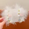 Accessoires pour cheveux en perles pour enfants, épingle à cheveux douce, Clips latéraux en forme de bec de canard, Style coréen, jolies Barrettes de fête