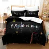 Bedding sets 3D Friends TV Movie Duvet Cover Set Full Queen King Size Comforter Cover Bedclothes Bed Linen Quilt Cover Set with case(s) T240218