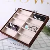 6/10/12 Grids Glasses Organizer Tray Sunglasses Display Box Props Jewelry Organizer Tray 240119