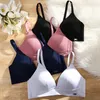 BRAS FINETOO Sous-vêtements pour femmes sans couture Sexy Push Up Soutien-gorge Lingerie douce pour femme Brassiere Dos nu Bralette Filles Col V profond