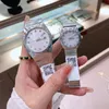 casal de luxo masculino relógios femininos Top designer de marca Fashion Diamond Watch de alta qualidade aço inoxidável Banda de pulseira para mulheres Presente de Natal Lady Birthday