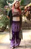 Etnisk kläder mode 2024 Kvinnor Thailand tryck Yoga Fitness Dance Costume Bohemian Bloomers Femme Wide Leg Harem Pants Loose