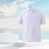 Camisas casuais masculinas moda primavera/verão manga curta impressa lapela com capuz macacão masculino botão acima camisa grande alto para