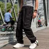 Männer Hosen Taktische Casual Männer Cargo Lose Baggy Baumwolle Gerade Hosen Taschen Street Style Mann Kleidung