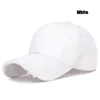 Ball Caps Fashion Unisex Distressed Design Style Solid Color Cotton Baseball Cap Trucker Hat