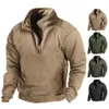 Polar Fleece Military Tactical Hoodie Windproof Hiking Jackets Sweater Hood Mens Hooded Thickened Outdoor Sports Warm 240123