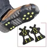 10 Studs Anti Skid Ice Gripper Spike Winter Climbing Antislip Snow Spikes Grips Cleats Over Shoes täcker Crampon 240125