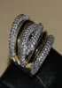 Victoria Wieck Full Tiny Stones Women039s Moda jóias 14kt ouro branco cheio de ouro Zircônia Anéis de banda de noivado de casamento gi9679169