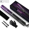 Kipozi Luxury Hair Strainter 2 i 1 Flat Iron Curling Iron Nano Instant Heat Flat Iron with Digital LCD Display 240119