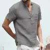メンズTシャツ2024夏の男性短袖TシャツメンズコットンリネンカジュアルTシャツ男性通気性トップスTシャツS-5XL