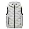 Men's Vests Wind-Resistant Thickened Warm Sleeveless Hooded Jacket Quality Men Clothing Fashion Casual Style Comfortable Roupas Masculinas