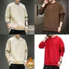 Mens S de Cashmere Hoodie Autumn and Winter Season Business 큰 크기 언더 코트 캐주얼 긴 슬리브 플러스 아빠 복장 드롭 배달 ot5al